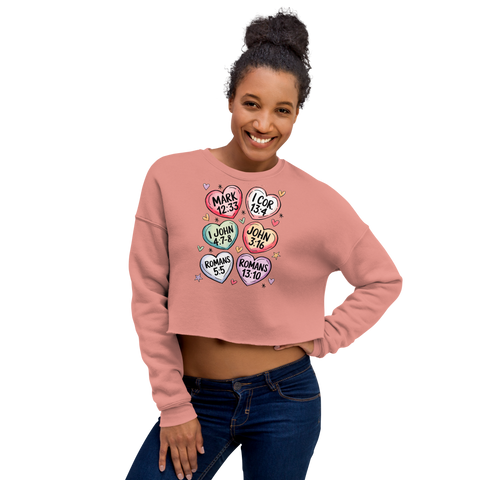 Christian Verses Crop Sweatshirt